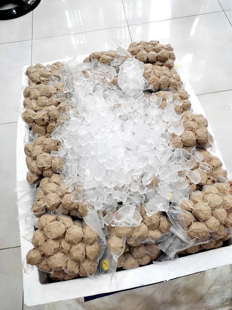 Bò viên gân người hoa